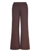 Leia Wide Pant Bottoms Trousers Wide Leg Brown Residus