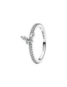 Butterfly Sterling Silver Ring With Clear Cubic Zirconia Ring Smykker ...