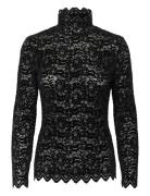 Slsable Mockneck Tee Tops Knitwear Turtleneck Black Soaked In Luxury