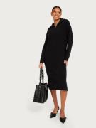 Selected Femme - Strikkjoler - Black - Slfbloomie Ls Knit Dress Half Z...
