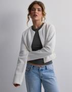 Nelly - Hvid - Chunky Jacket Sweat