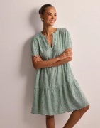 Only - Grøn - Onlzally Life S/S Thea Dress Noos P