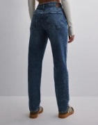 Pieces - Blå - Pcbella Hw Tap Ank Jeans MB406 Noos