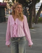 Nelly - Pink - Stunning Flounce Blouse