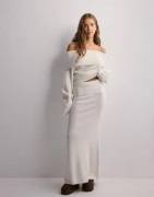 Nelly - Hvid - Slouchy Rib Knit Skirt