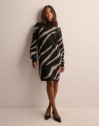 OBJECT - Mønstret - Objray L/S Knit Rollneck Dress Aop