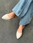 Nelly - Beige - Open Ballerina