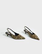 Nelly - Mønstret - Kitten Heel Slingback