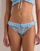 Nelly - Blå - Gourgeus Lace Brief