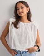 Vero Moda - Hvid - Vmsimone O-Neck Ballon Top Jrs Exp