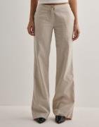 Nelly - Beige - Clean Waist Linen Pants