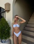 Nelly - Blå - Bouquet Bikini Top