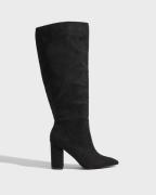 Nelly - Sort - Wide Knee High Boot