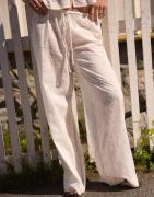 Nelly - Hvid - Pull On Broderie Anglais Pants