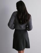 Selected Femme - Grå - Slfmercy-Ula Hw Mini Wool Skirt