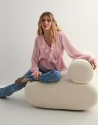 Vero Moda - Pink - Vmdora L/S Frill Pleat Top Wvn Exp