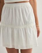 Only - Hvid - Onldeffie Dobby Short Skirt Wvn