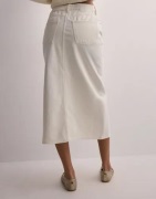 JJXX - Hvid - Jxadya Denim Long Skirt Hw Dnm