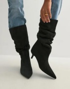 Nelly - Sort - Stiletto Under Knee Soft Boot