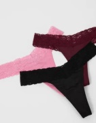 Nelly - Mønstret - Lovely Feels Thong 3-pack