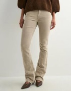 Only - Beige - Onlmary-Global Mid Cord Flared Pnt