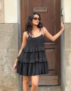 Nelly - Sort - Volume Flounce Dress