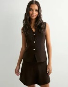 Neo Noir - Brun - Hanna Smooth Knit Skirt