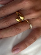 Muli Collection - Guld - Adjustable Duo Chunky Ring