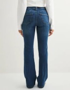 Only - Blå - Onlwauw Hw Flared Dnm TAI540