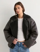 Pieces - Brun - Pcjuno Coated Teddy Jacket