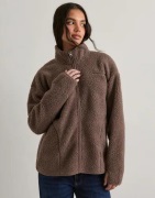 Pieces - Brun - Pcsadia Ls Teddy Jacket Noos Bc