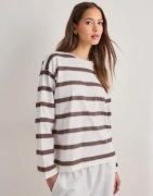 Pieces - Brun - Pcmila Ls Loose Tee Jrs Noos Bc