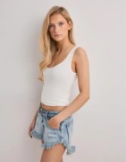 One Teaspoon - Blå - Dukes Low Waist Denim Short