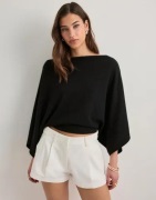 Nelly - Hvid - Wide Leg Shorts