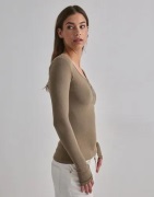 Pieces - Brun - Pckitte Ls Top Noos Bc