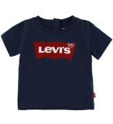 Levis T-shirt - Batwing - Navy m. Logo