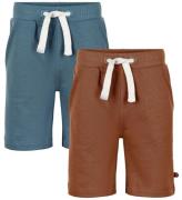 Minymo Shorts - 2-pak - Toffee/AquagrÃ¸n