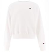 Champion Fashion Sweatshirt - Cropped - Hvid m. Logo