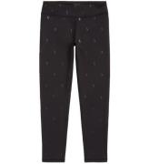 Polo Ralph Lauren Leggings - Sort m. Logoer