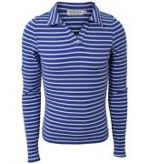 Hound Bluse - Rib Striped - BlÃ¥/Hvid