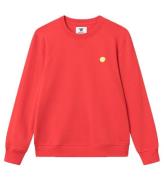 Wood Wood Sweatshirt - Tye - Apple Red