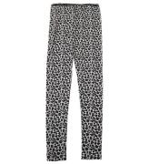 Say-So Leggings - GrÃ¥meleret m. Leopard