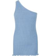 Rosemunde Top - Rib - One Shoulder - Blue Heaven