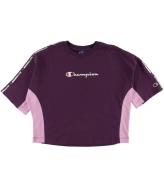 Champion Fashion T-shirt - Crop - Lilla m. Logo