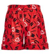 Moschino Shorts - RÃ¸d m. Print