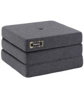 by KlipKlap Foldemadras - 3 Fold Single - 195x65 cm - Blue Grey/