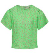 Kids Only T-shirt - KogLino - Summer Green/Sugar Plum Geo Hearts