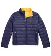 Polo Ralph Lauren Dynejakke - Vendbar - Classics - Navy/Gul