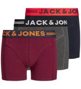 Jack & Jones Boxershorts - 3-pak - Jaclichfield - Dark Grey Mela