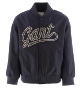 GANT Jakke - Script Logo Varsity - Evening Blue